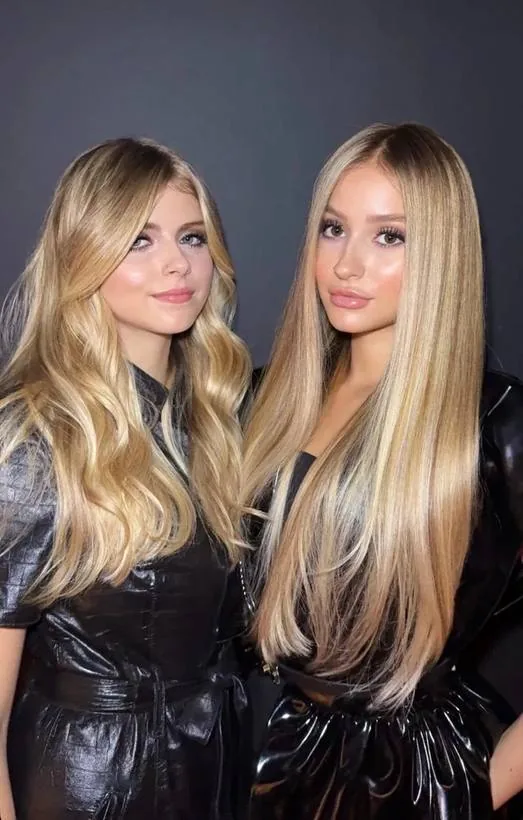 Editorial de beleza com duas modelas maquiadas por Guetti Reis, pele iluminada e cabelos loiros