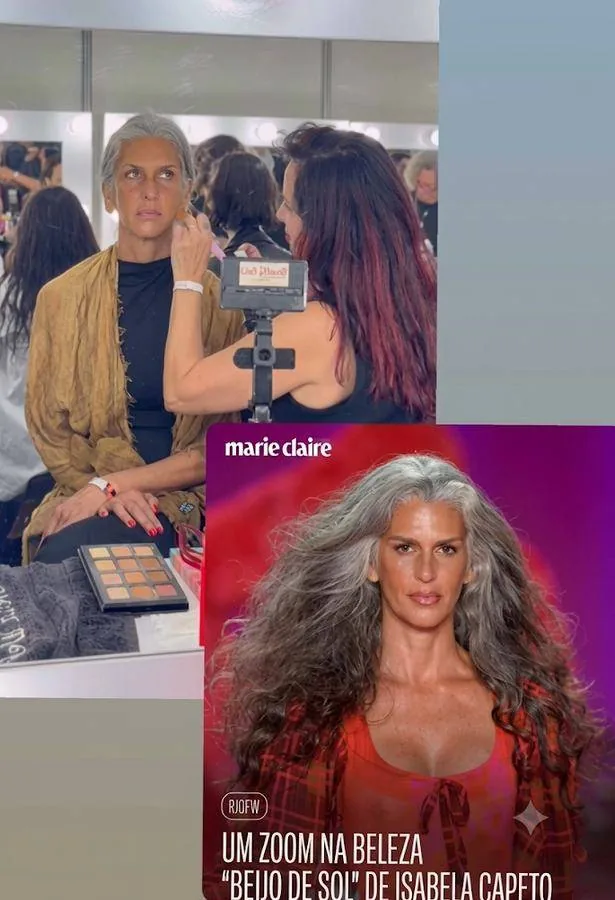 Guetti Reis nos bastidores do Rio Fashion Week e destaque na Marie Claire sobre a beleza de Isabela Capeto