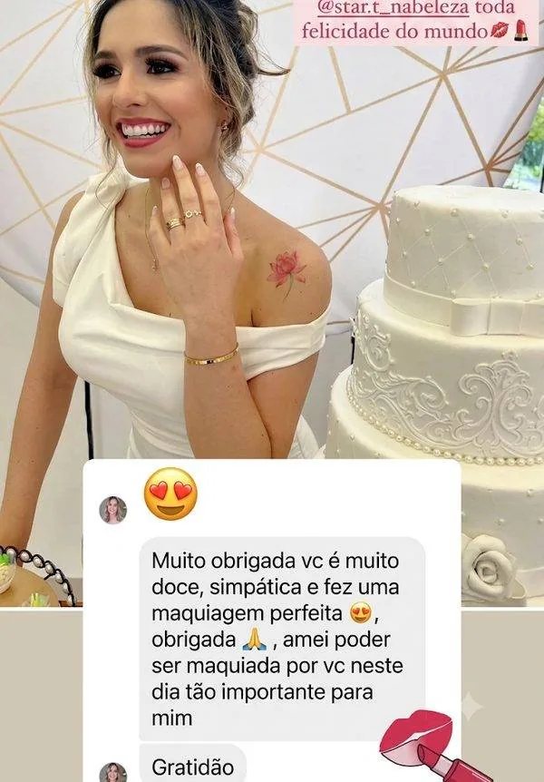 Depoimento de noiva atendida por Guetti Reis