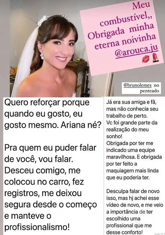 Depoimento de uma noiva atendida por Guetti Reis